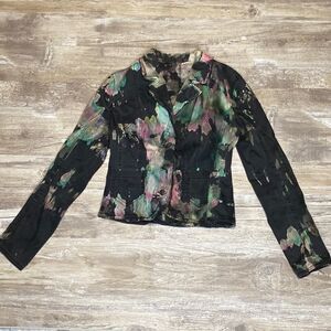 H&M Jean Jacket Distressed Women’s Sz Extra Small